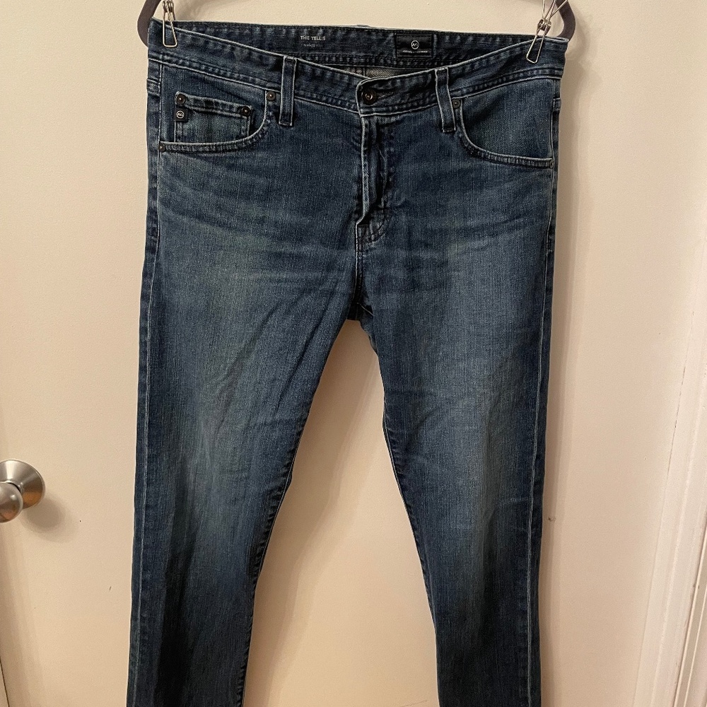 Ag Adriano Goldschmied Jeans - 32/30 (Hemmed) - Medium Dark